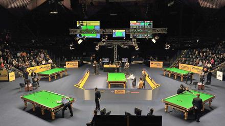 Beim Snooker im Tempodrom gelten Benimmregeln für Spieler und Zuschauer. 