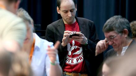 Per SMS soll den Piraten Ponader die Rücktrittsaufforderung erreicht haben.