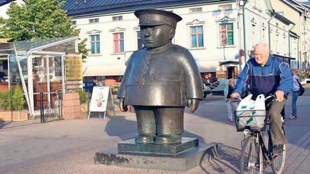 Für Ordnung in Oulu sorgt der „Marktpolizist“. In der beschaulichen nordfinnischen Stadt sieht man seine leibhaftigen Kollegen allerdings selten.