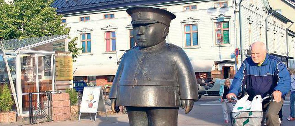 Für Ordnung in Oulu sorgt der „Marktpolizist“. In der beschaulichen nordfinnischen Stadt sieht man seine leibhaftigen Kollegen allerdings selten.