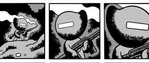 Schwermetall: Eine Szene aus Sascha Hommers Beitrag im aktuellen Band.