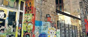 Wie im Film. Viel los war im Tacheles bis zur Schießung im September immer. Die Zukunft des Tacheles ist unklar.