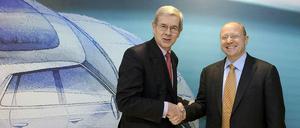 Machen gemeinsame Sache: die Automanager Varin (PSA) und Girsky (GM/Opel).