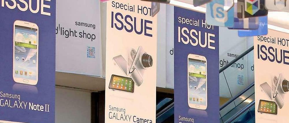 Smartphones, Tablets, Fernseher, Kameras - Samsungs Angebot ist deutlich breiter als das des US-Konkurrenten Apple.