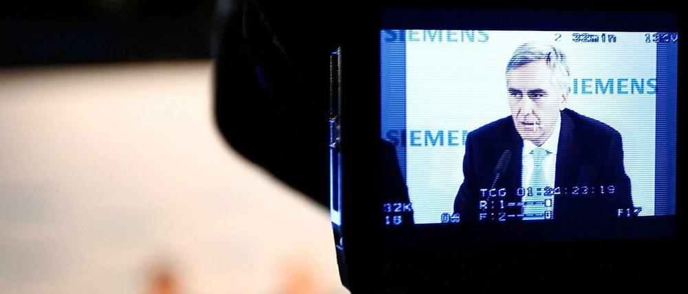 Siemens-Chef Peter Löscher steht auf der Hauptversammlung im Fokus.