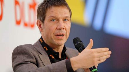 Sicherheitsdebatte. Telekom-Chef René Obermann diskutierte zusammen mit einem Ex-Hacker über Datenangriffe auf Smartphones.