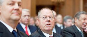 In trauter Runde. Peer Steinbrück bei den Feierlichkeiten zu 200 Jahre Krupp im November 2011 in der Villa Hügel in Essen. 