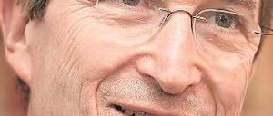 Wolfgang Huber beim Interview im Gespräch mit dem Tagesspiegel.