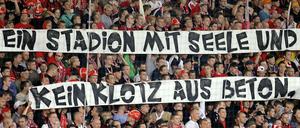 Viel wert. Das Stadion An der Alten Försterei wird derzeit umgebaut. Die neue Haupttribüne soll die Zuschauereinnahmen beim 1. FC Union steigern. 