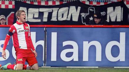 Unions Hoffnung ganz vorn. Simon Terodde traf zuletzt doppelt gegen den 1. FC Kaiserslautern.