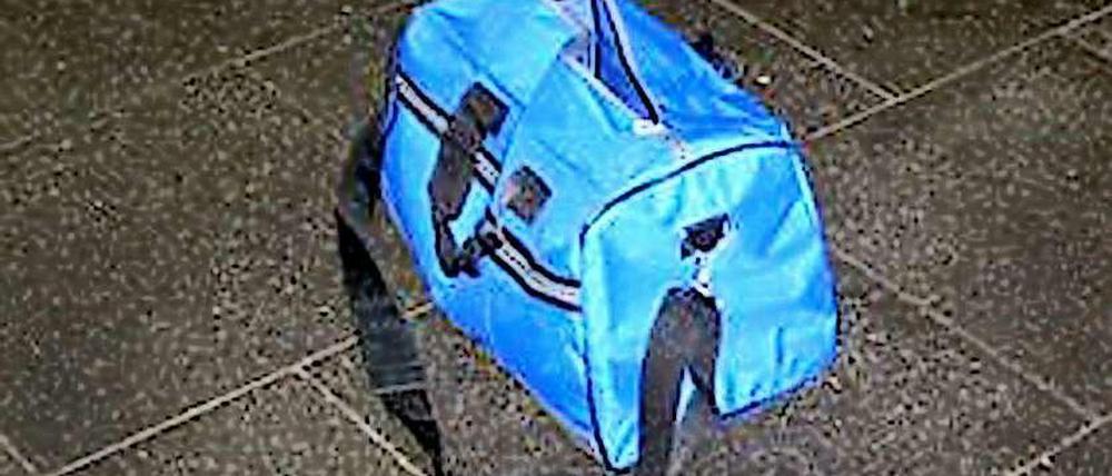 In dieser Tasche befand sich die Bombe.