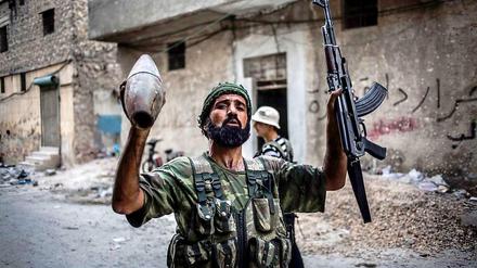 Kämpfer der syrischen Rebellen in Aleppo.