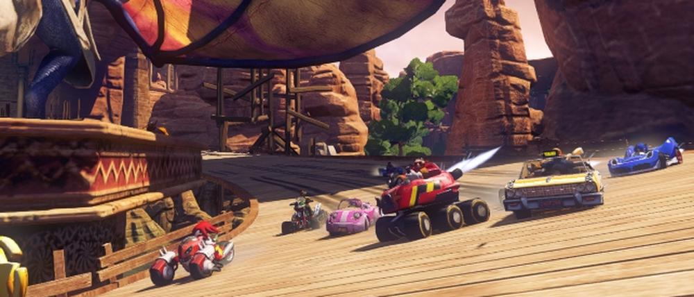Szene aus "Sonic &amp; All-Stars Racing Transformed".