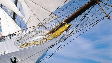 Volle Fahrt voraus! Die "Sea Cloud II" nimmt Kurs auf die Karibik.