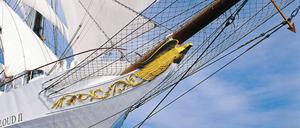 Volle Fahrt voraus! Die "Sea Cloud II" nimmt Kurs auf die Karibik.
