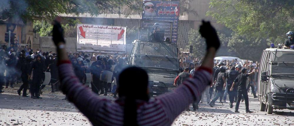 Auf dem Tahrir-Platz, auf dem die ägyptische Protestbewegung im Arabischen Frühling ihren Anfang nahm, demonstrieren heute Mursis Gegner. 