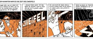 Zeit des Zweifels: Eine Szene vor dem inzwischen abgerissenen Palast der Republik.