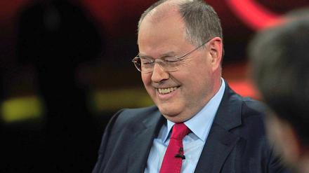 Peer Steinbrück (SPD) in der Sendung bei Günther Jauch.