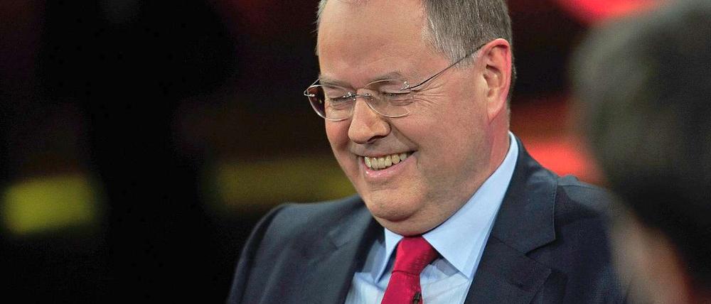 Peer Steinbrück (SPD) in der Sendung bei Günther Jauch.