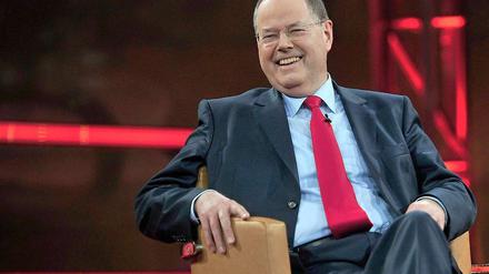 Peer Steinbrück bei seinem Auftritt in der Günther-Jauch-Sendung.