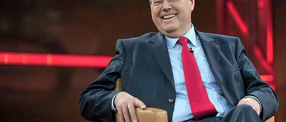 Peer Steinbrück bei seinem Auftritt in der Günther-Jauch-Sendung.