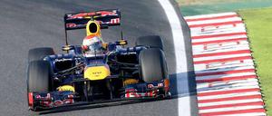 Der Red-Bull-Pilot Sebastian Vettel ist nicht zu stoppen.