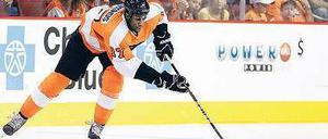 Von Pennsylvania nach Westsachsen. Simmonds stürmte zuletzt für den NHL-Klub Philadelphia Flyers. Gestern trainierte er erstmals mit den Eispiraten Crimmitschau.