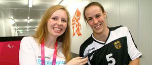 Das macht Spaß. Enya Wolf (l.) bei der Arbeit.