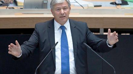Klaus Wowereit - hier noch bei einer seiner früheren Reden vor dem Berliner Parlament.