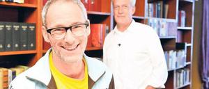 Das literarische Duett? Prominente wie Regisseur Dani Levy (li.) verraten Moderator Dieter Moor in der neuen RBB-Sendung, welche Neuerscheinung sie am liebsten lesen.Foto:RBB