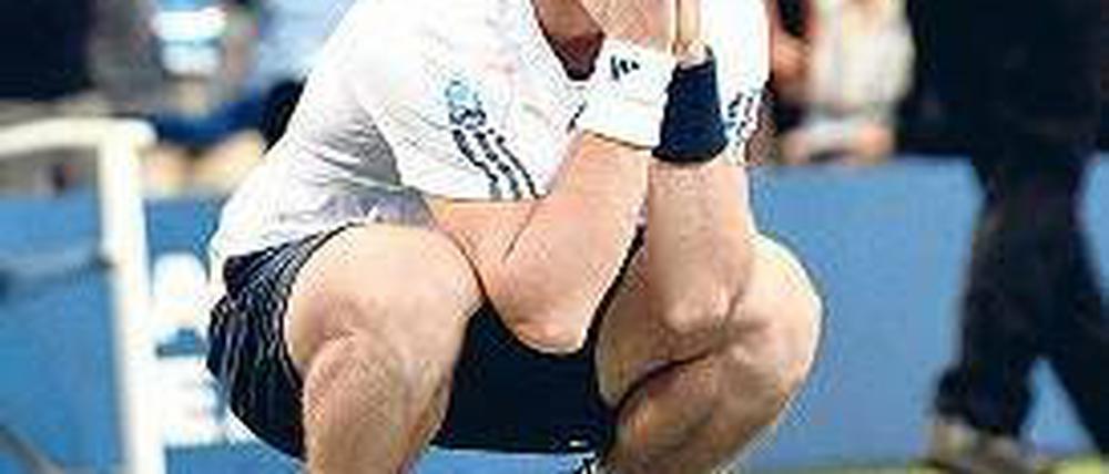 Endlich am Ziel. Andy Murray kann seinen US-Open-Triumph kaum fassen.Foto: AFP