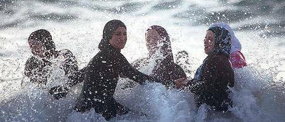 Zum Fastenbrechen ließ Israel die Palästinenser ausnahmsweise an den Strand von Tel Aviv.