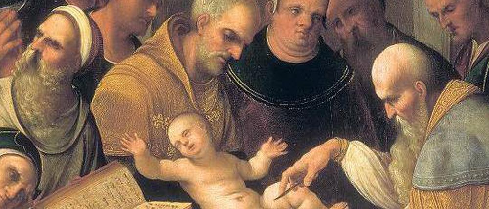 Grundlage des Glaubens. Ludovico Mazzolinos „Beschneidung Christi“ von 1526, Kunsthistorisches Museum Wien.