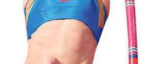 Jelena Issinbajewa, 30, ist die einzige Frau, die die fünf Meter übersprang.Foto: Reuters