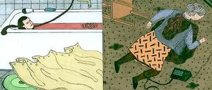 Horror im Reihenhaus. Die Bilder sind so minimalistisch wie der Erzähltext.