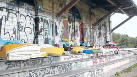 Die Erinnerung an den letzten Sommer: Nach ihrer Wohungskündigung lebten mehrere rumänische Familien mit Kindern mehr als einen Monat im Görlitzer Park.