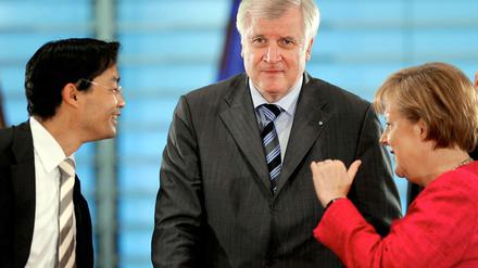 Philipp Rösler, Horst Seehofer und Angela Merkel