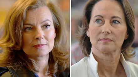 Valerie Trierweiler (li.) fuhr Ségolène Royal mit einer Twitter-Botschaft in die Parade.