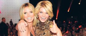 Blond gewinnt. Luisa (rechts) aus Leer ist „GNTM 2012“. Chef-Jurorin Heidi Klum lobte ihre „perfekten Maße, ihren Weltklasselook und ihr absolutes Talent“.