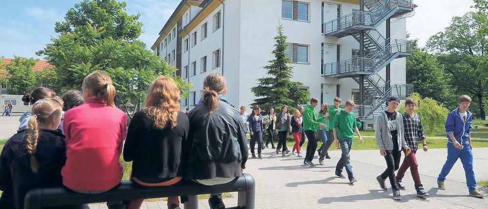 Ausgezeichnet. Normalerweise gilt das Klima an der Evangelischen Schule als besonders gut. Foto: Bernd Settnik/dpa