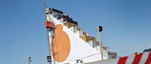 Von diesem Turm ist eine 35-jährige Berlinerin beim Roskilde-Festival in Dänemark in den Tod gestürzt.