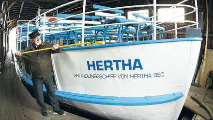 Hertha geht nicht unter – zumindest das Gründungsschiff des Klubs. Es wurde jetzt verkauft, aber nicht nach Berlin.