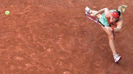 Mit Riesenschritten. In weniger als einem Jahr verbesserte sich Angelique Kerber von Position 107 der Weltrangliste auf Rang zehn.