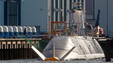 U-Boot des Typs „Dolphin“ in der Howaldtswerke-Deutsche Werft in Kiel.