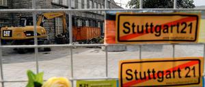 Noch stehen die Bagger still.