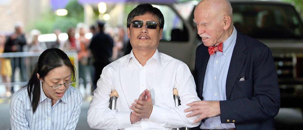 Der blinde Bürgerrechtler Chen Guangchen und seine Familie sind wohlbehalten in den USA angekommen.