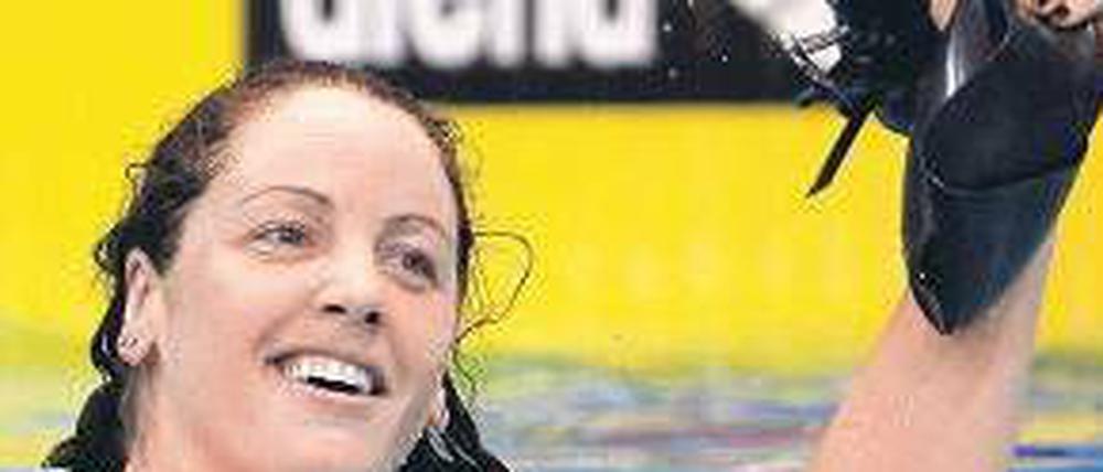 Endlich. Mit 29 Jahren gewann Sarah Poewe ihren ersten großen Titel. Foto: Reuters