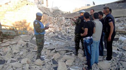 Auch deutsche Soldaten sollen an der UN-Beobachter-Mission in Syrien beteiligt werden.