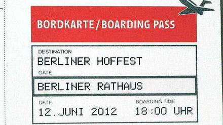 Abgehobene Einladung zum Hoffest.