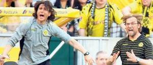 Schattenmann und Frontmann. Zeljko Buvac (links) und Jürgen Klopp.